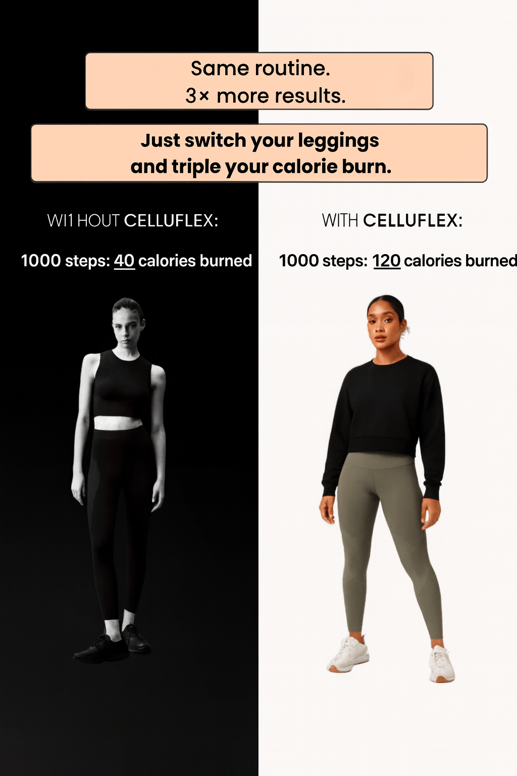 CelluFlex™ 3D Legging – Redefine your silhouette effortlessly